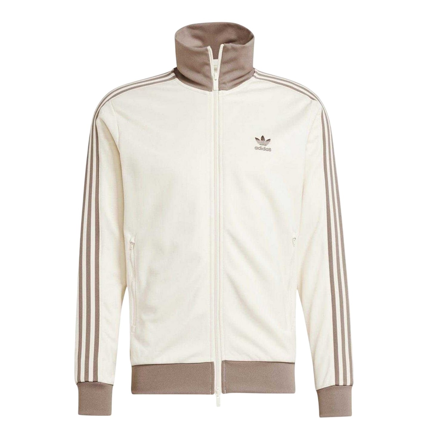 Wonder White - Front - Adidas Mens Classics Track Top