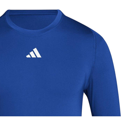 Team Royal Blue - Side - Adidas Mens Techfit Aeroready Long-Sleeved Training Top