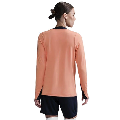 Apricot-Guava - Back - Nike Womens-Ladies Chelsea FC Logo Raglan Drill Top