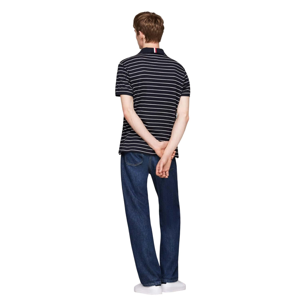 Blue - Back - Tommy Hilfiger Mens Regular Polo Shirt