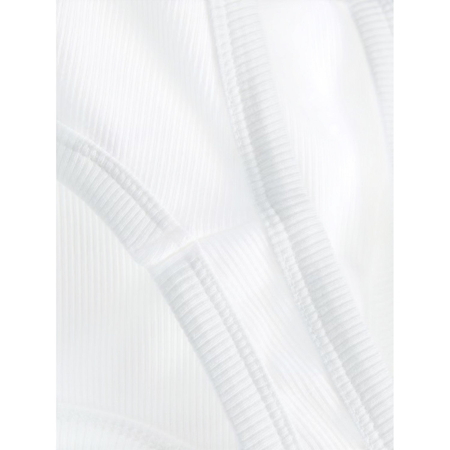 Bright White - Side - JJXX Womens-Ladies Ribbed Sleeveless Top