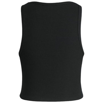 Black - Back - JJXX Womens-Ladies Ribbed Sleeveless Top