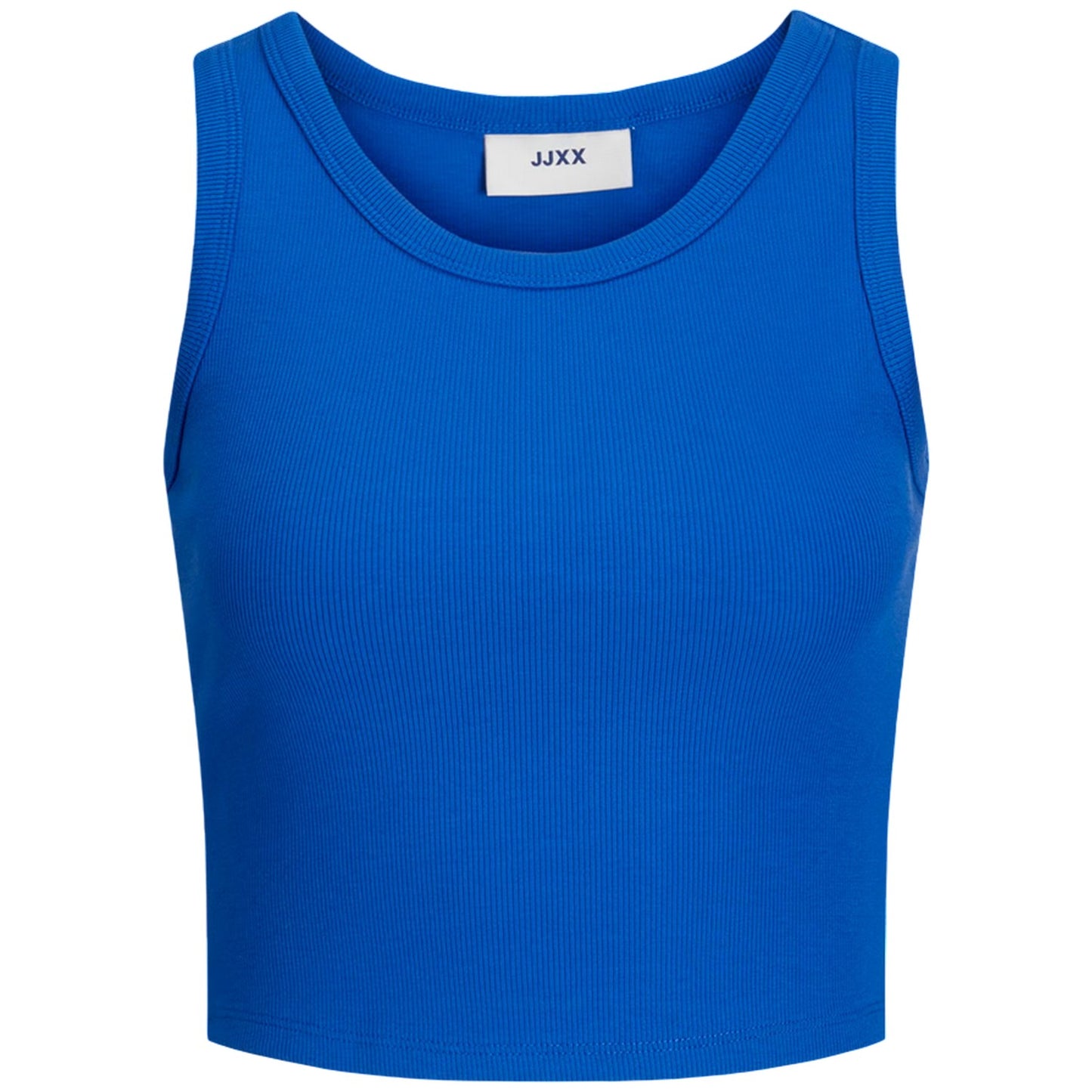 Blue - Front - JJXX Womens-Ladies Ribbed Sleeveless Top