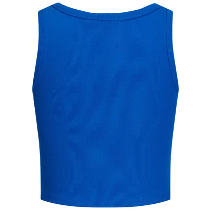Blue - Back - JJXX Womens-Ladies Ribbed Sleeveless Top