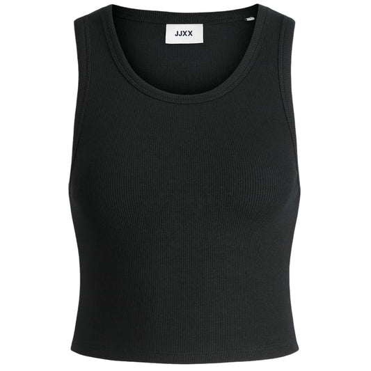 Black - Front - JJXX Womens-Ladies Ribbed Sleeveless Top