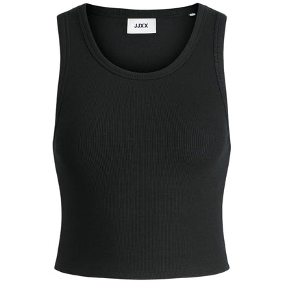 Black - Front - JJXX Womens-Ladies Ribbed Sleeveless Top