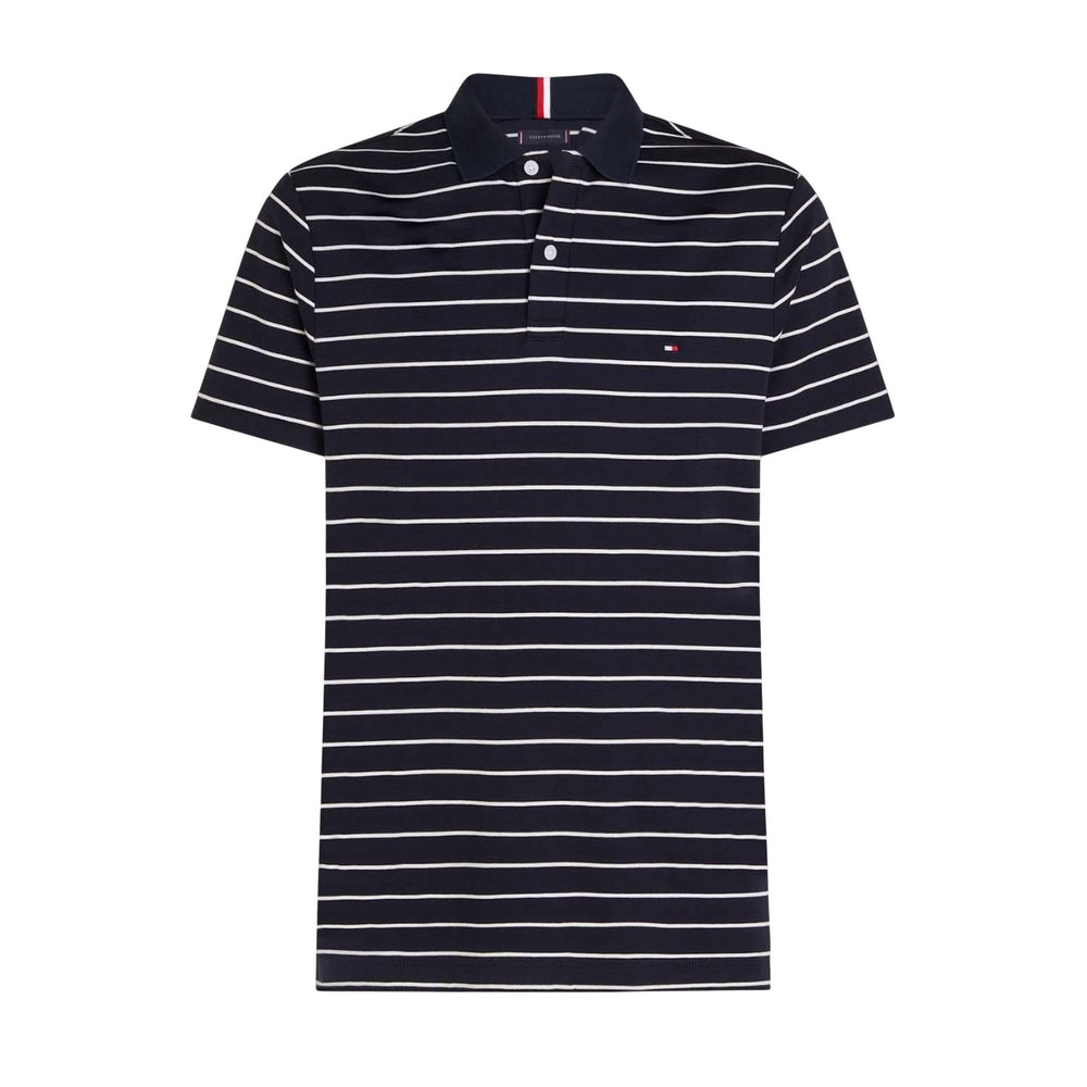 Blue - Front - Tommy Hilfiger Mens Regular Polo Shirt