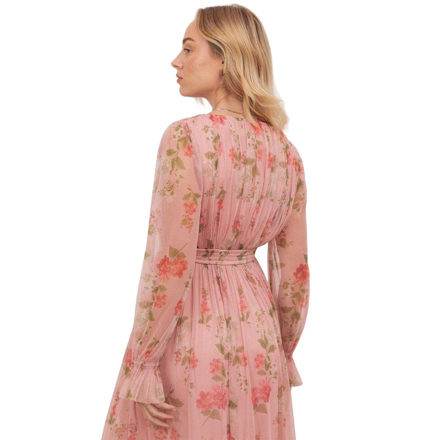 Pink - Lifestyle - Anaya With Love Womens-Ladies Floral Long-Sleeved Maxi Dress