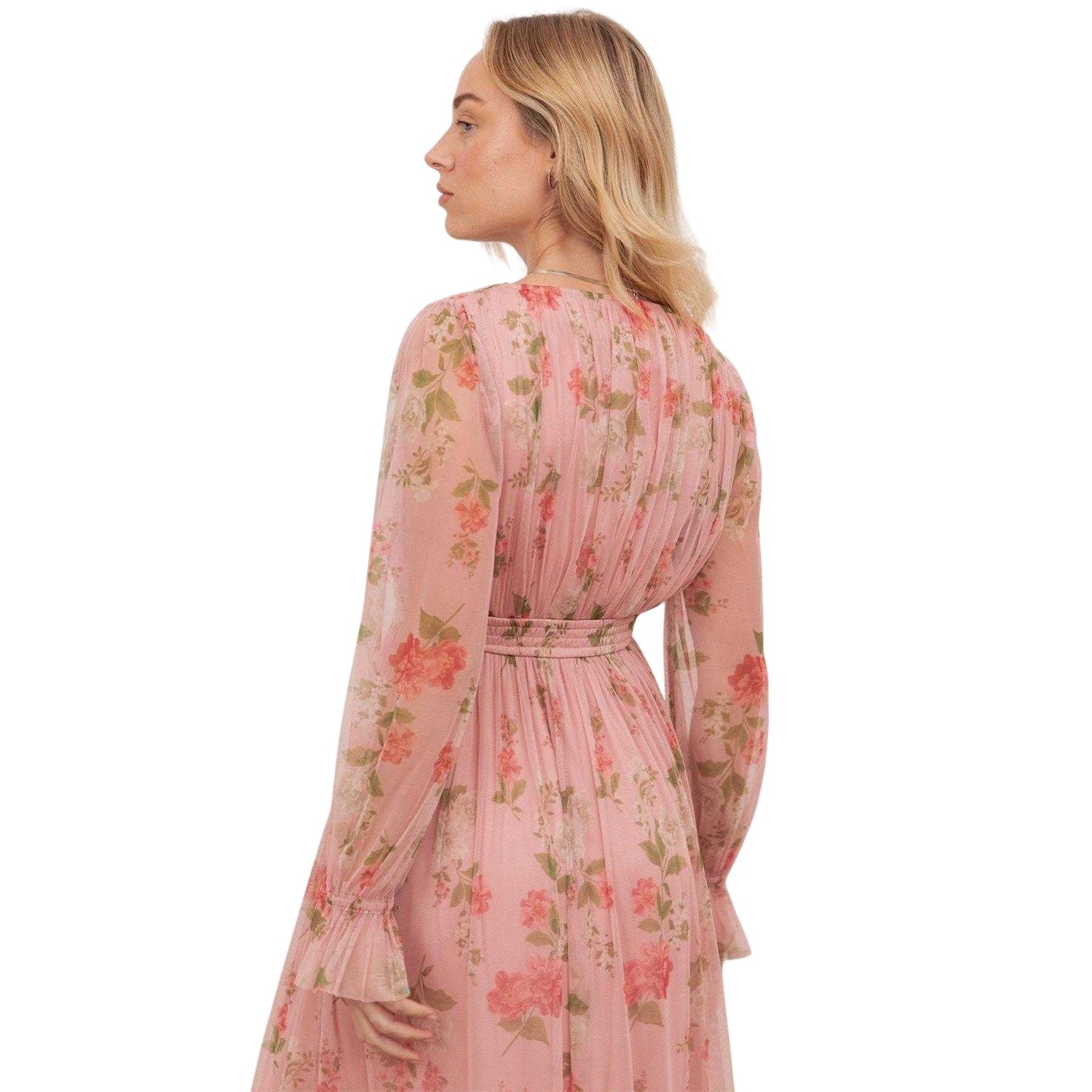 Pink - Lifestyle - Anaya With Love Womens-Ladies Floral Long-Sleeved Maxi Dress