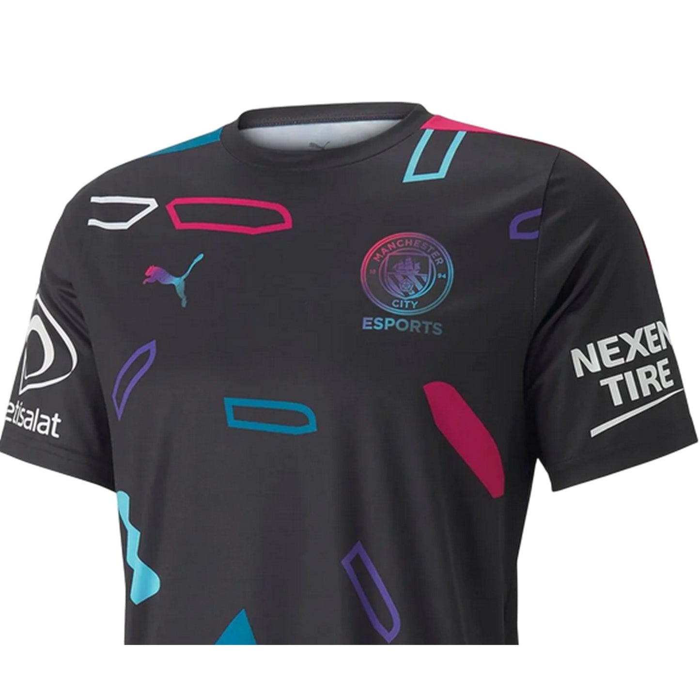 Blue - Side - Puma Mens Esports Manchester City FC Replica Jersey
