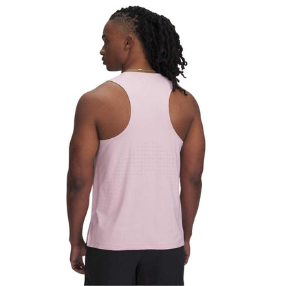 Pink - Back - Under Armour Mens Launch Vest Top
