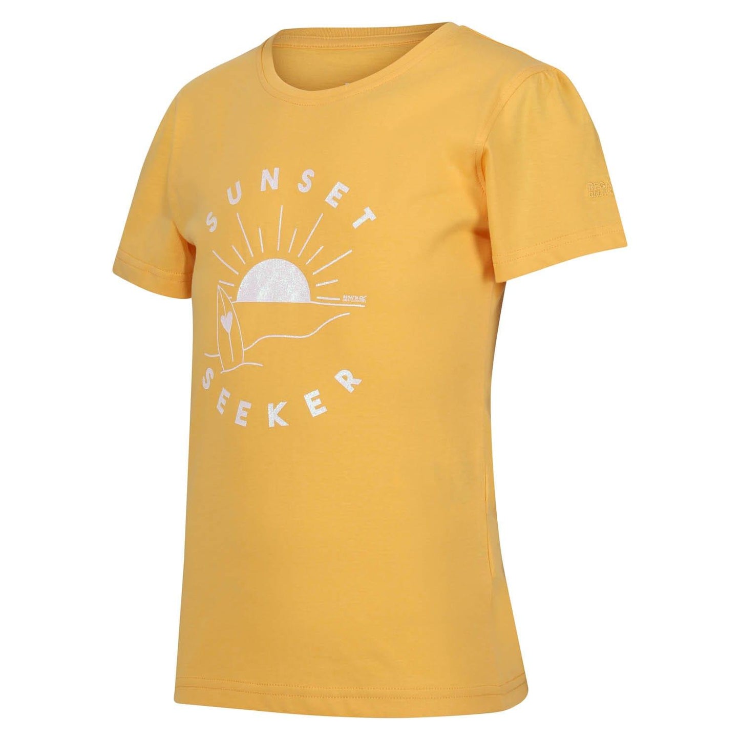 Yellow - Side - Regatta Childrens-Kids Bosley VI Sunset Seeker T-Shirt
