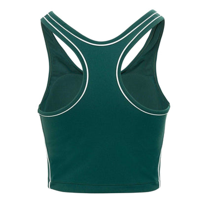 Forest Green - Back - Slazenger Womens-Ladies Logo Racerback Vest Top