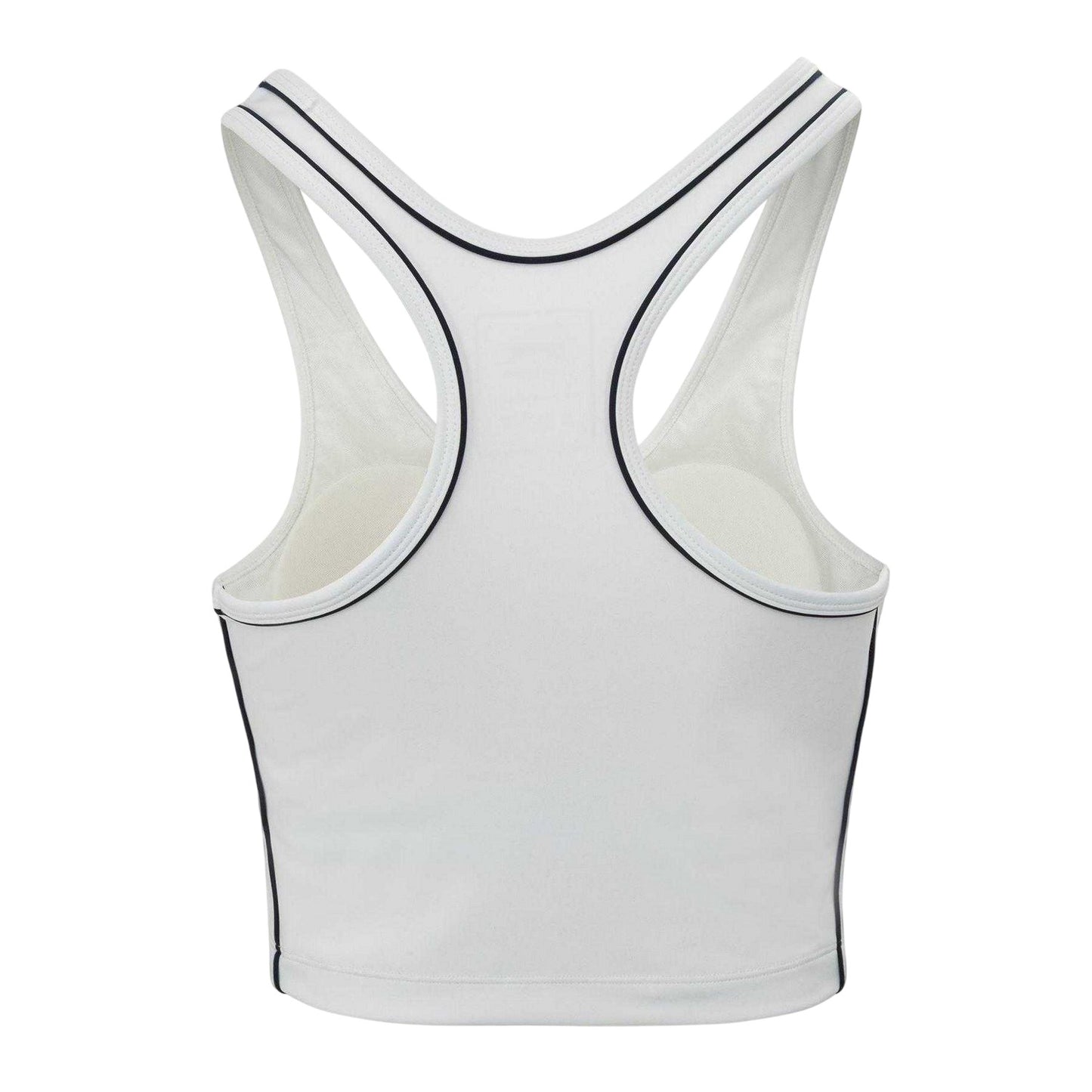 White - Back - Slazenger Womens-Ladies Logo Racerback Vest Top