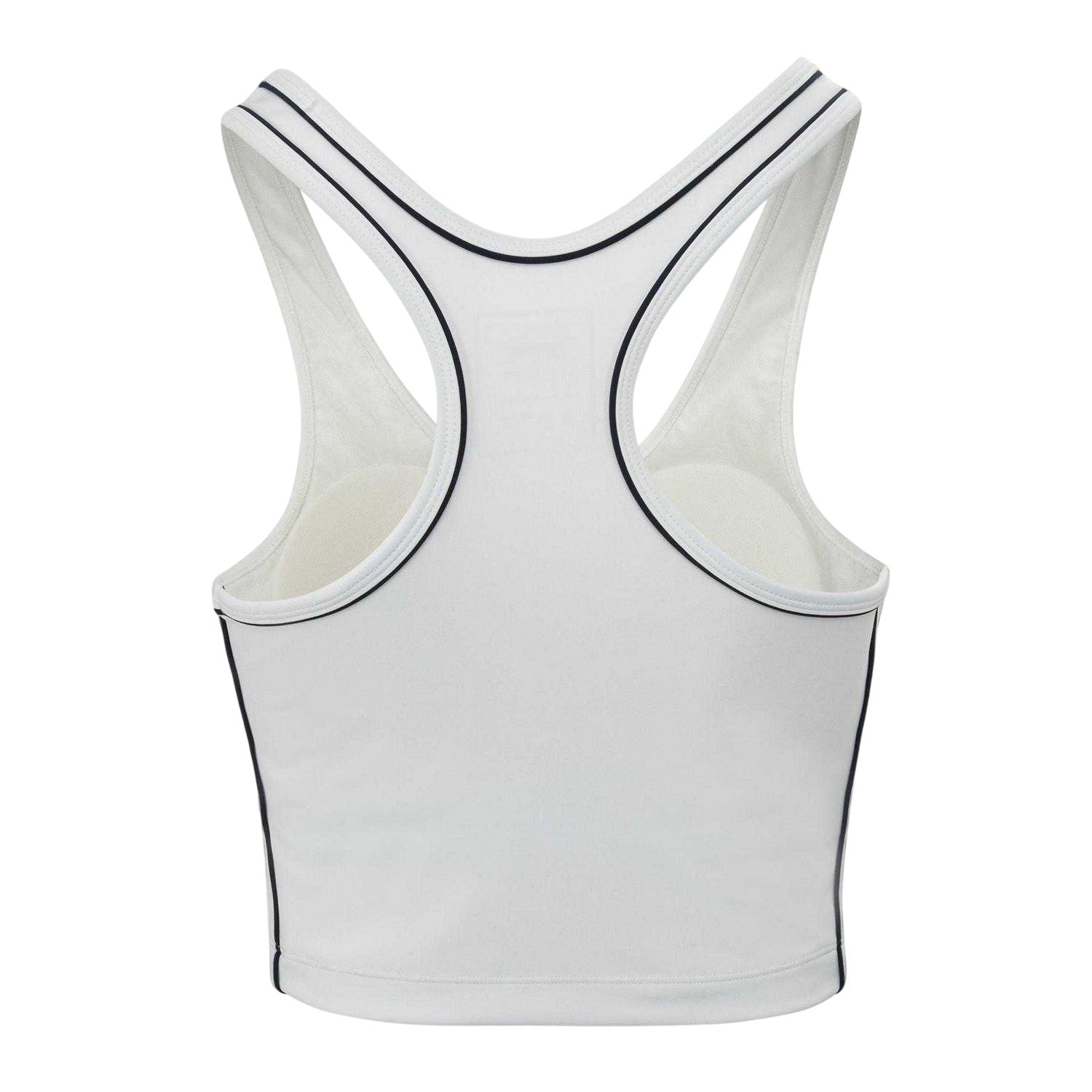White - Back - Slazenger Womens-Ladies Logo Racerback Vest Top