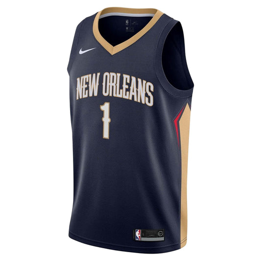 Blue - Front - New Orleans Pelicans Childrens-Kids Williamson Nike Dri-FIT Basketball Jersey