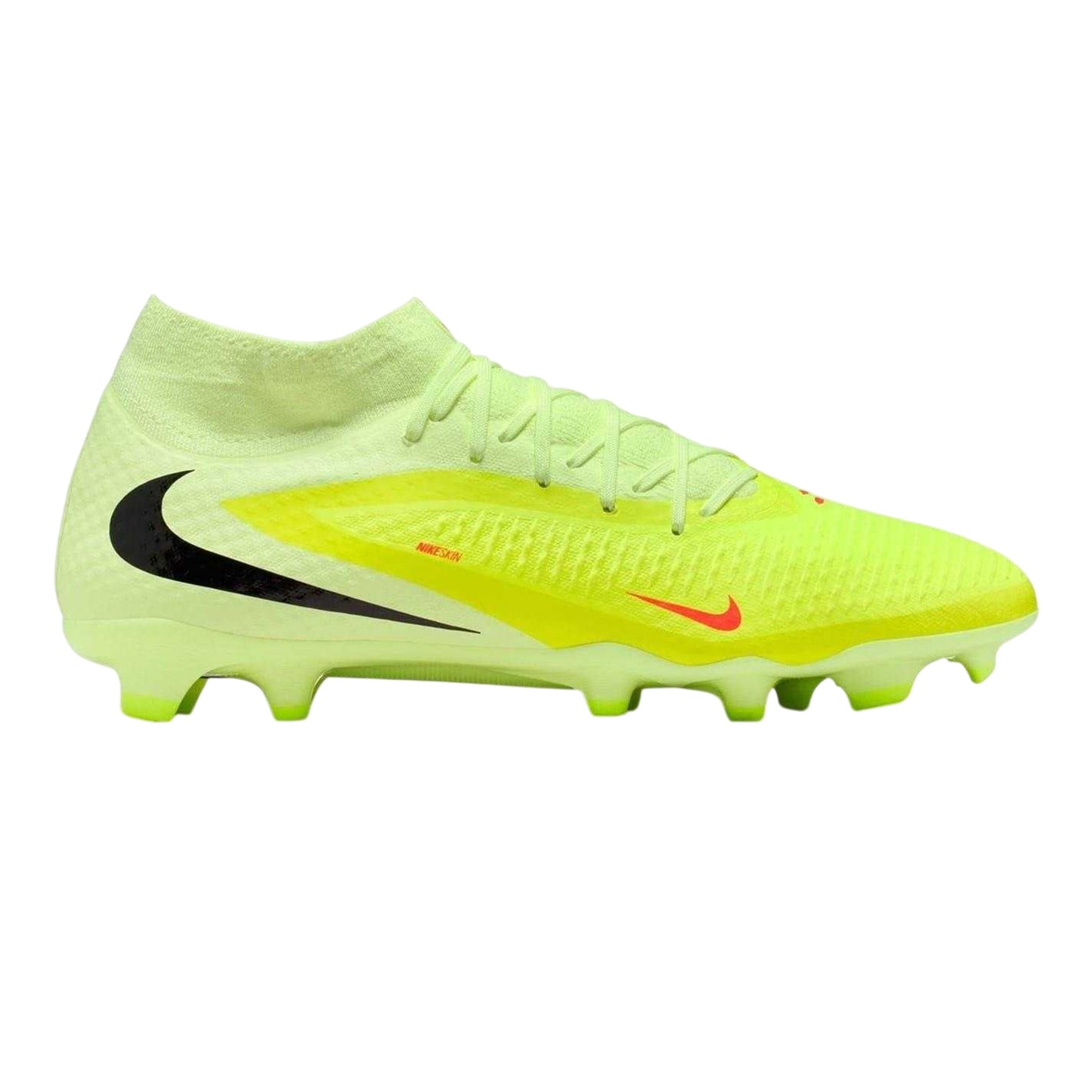 Crimson-Volt - Front - Nike Mens Phantom Luna 2 Academy Firm Ground Football Boots