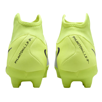 Silver-Volt - Back - Nike Mens Phantom Luna 2 Academy Firm Ground Football Boots