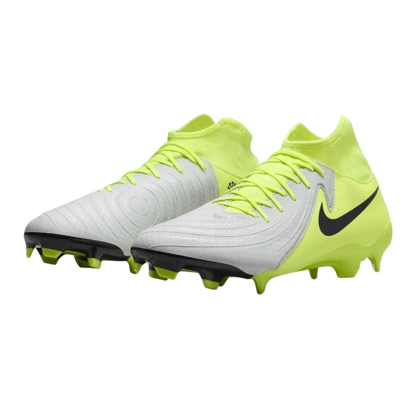 Silver-Volt - Close up - Nike Mens Phantom Luna 2 Academy Firm Ground Football Boots