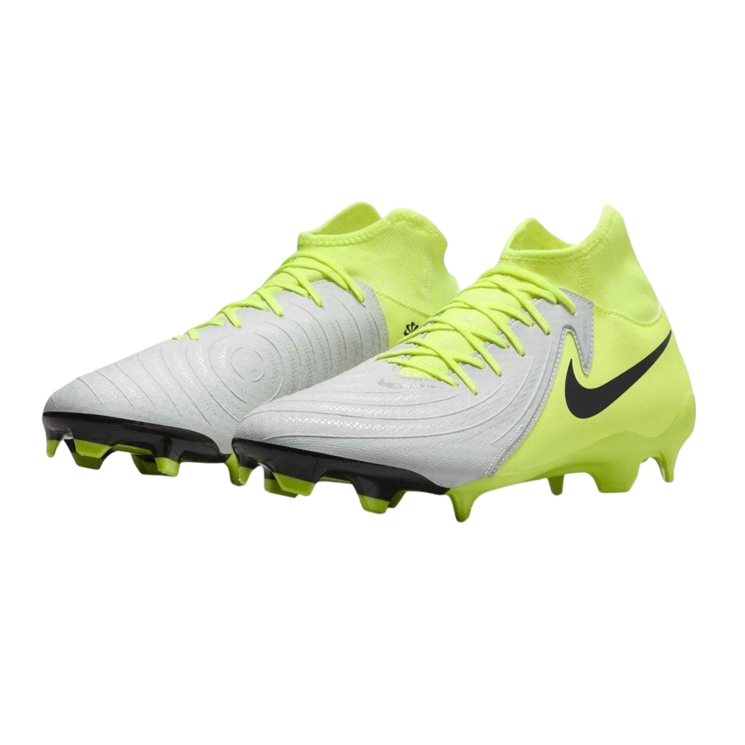 Silver-Volt - Close up - Nike Mens Phantom Luna 2 Academy Firm Ground Football Boots