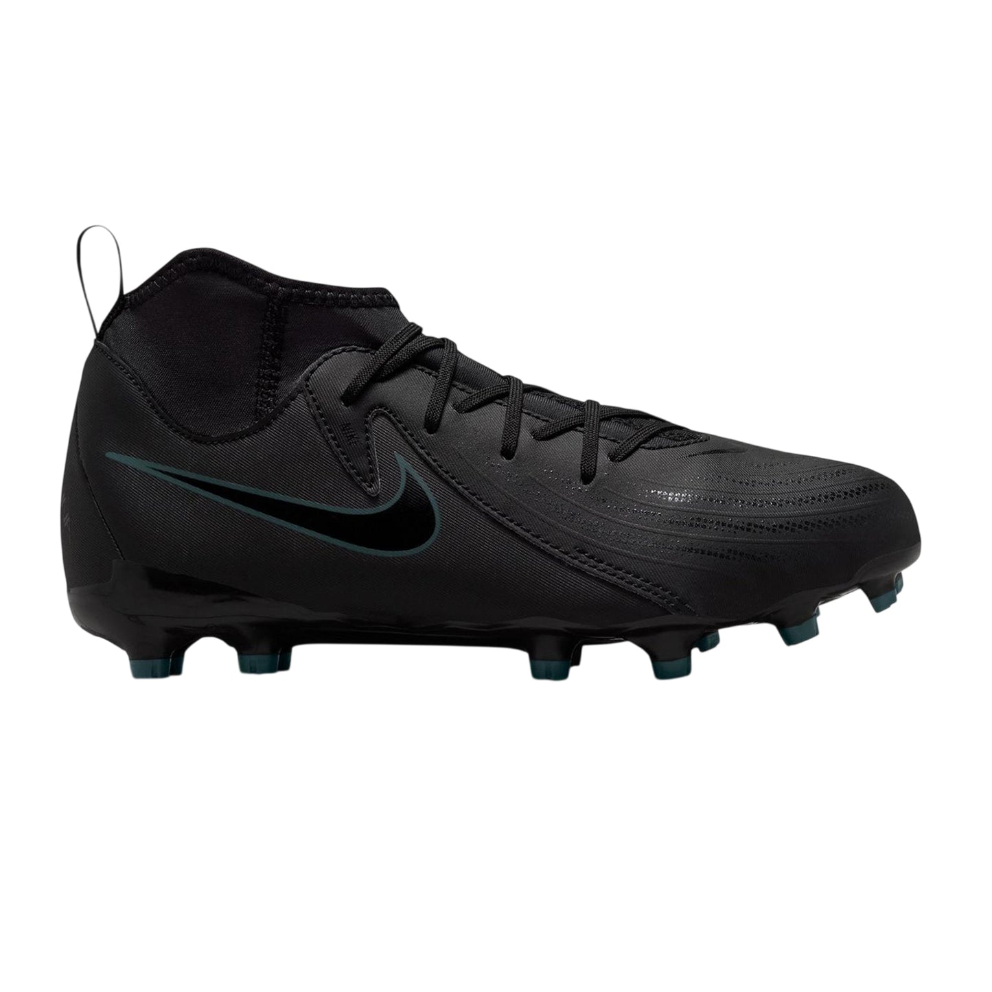 Black-Green - Front - Nike Mens Phantom Luna 2 Academy Firm Ground Football Boots