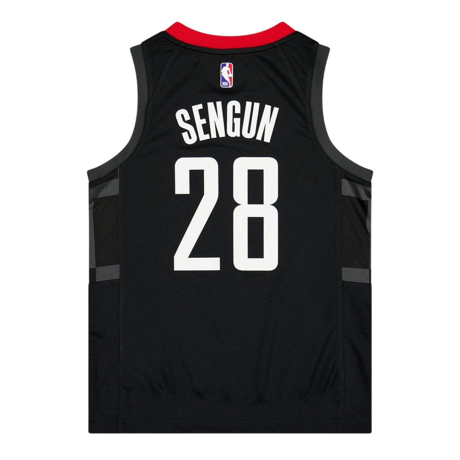 Black - Back - Houston Rockets Childrens-Kids Sengun Nike Basketball Jersey