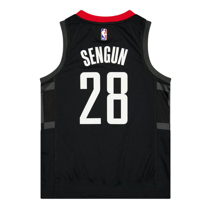 Black - Back - Houston Rockets Childrens-Kids Sengun Nike Basketball Jersey
