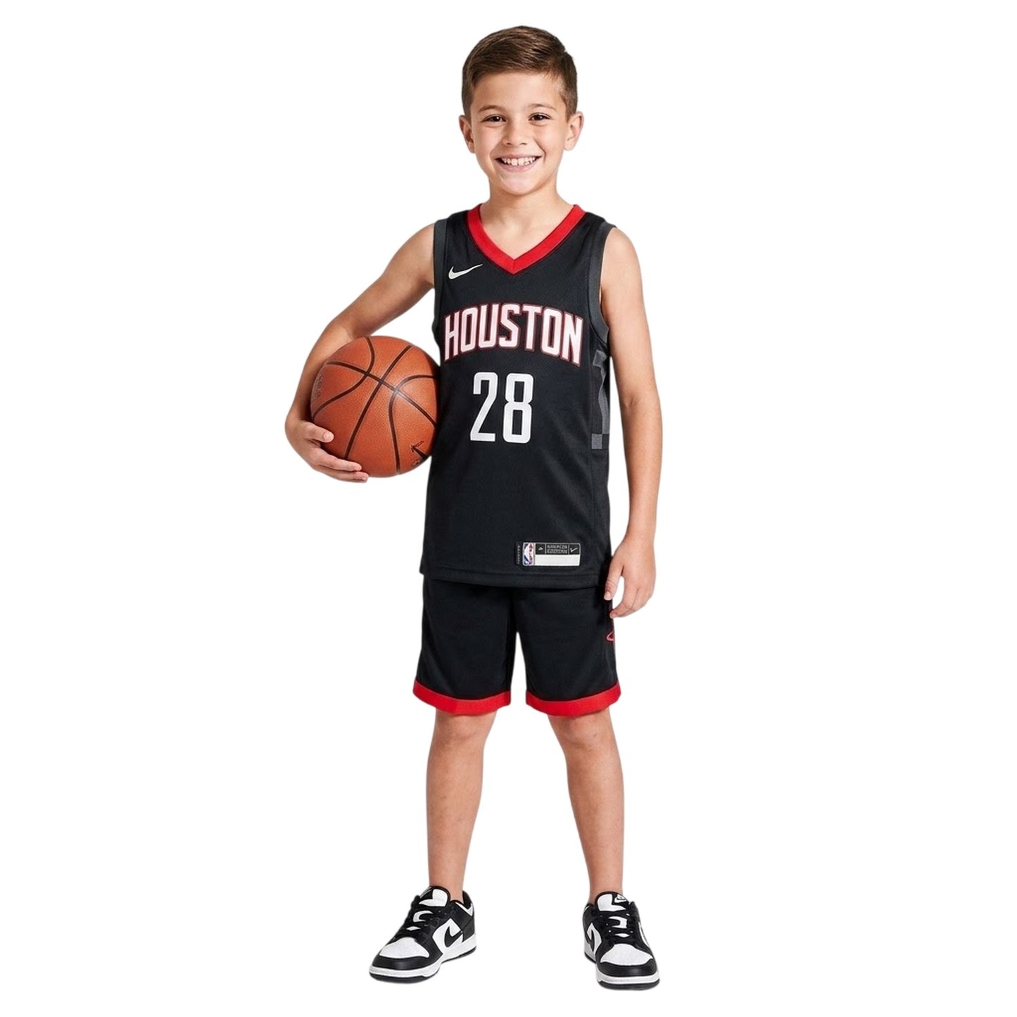 Black - Side - Houston Rockets Childrens-Kids Sengun Nike Basketball Jersey