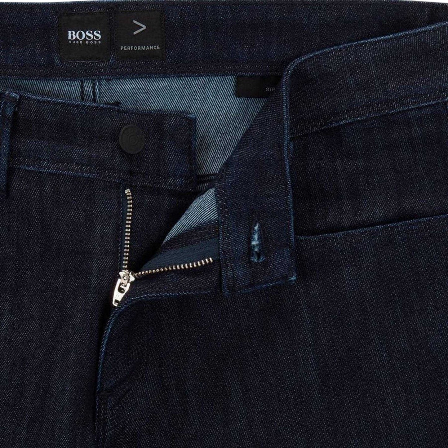 Navy - Lifestyle - Boss Mens Delaware3 Dark Wash Slim Jeans