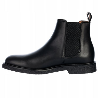Black - Lifestyle - Boss Mens Tunley Leather Chelsea Boots