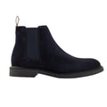 Dark Blue - Front - Boss Mens Tunley Leather Chelsea Boots