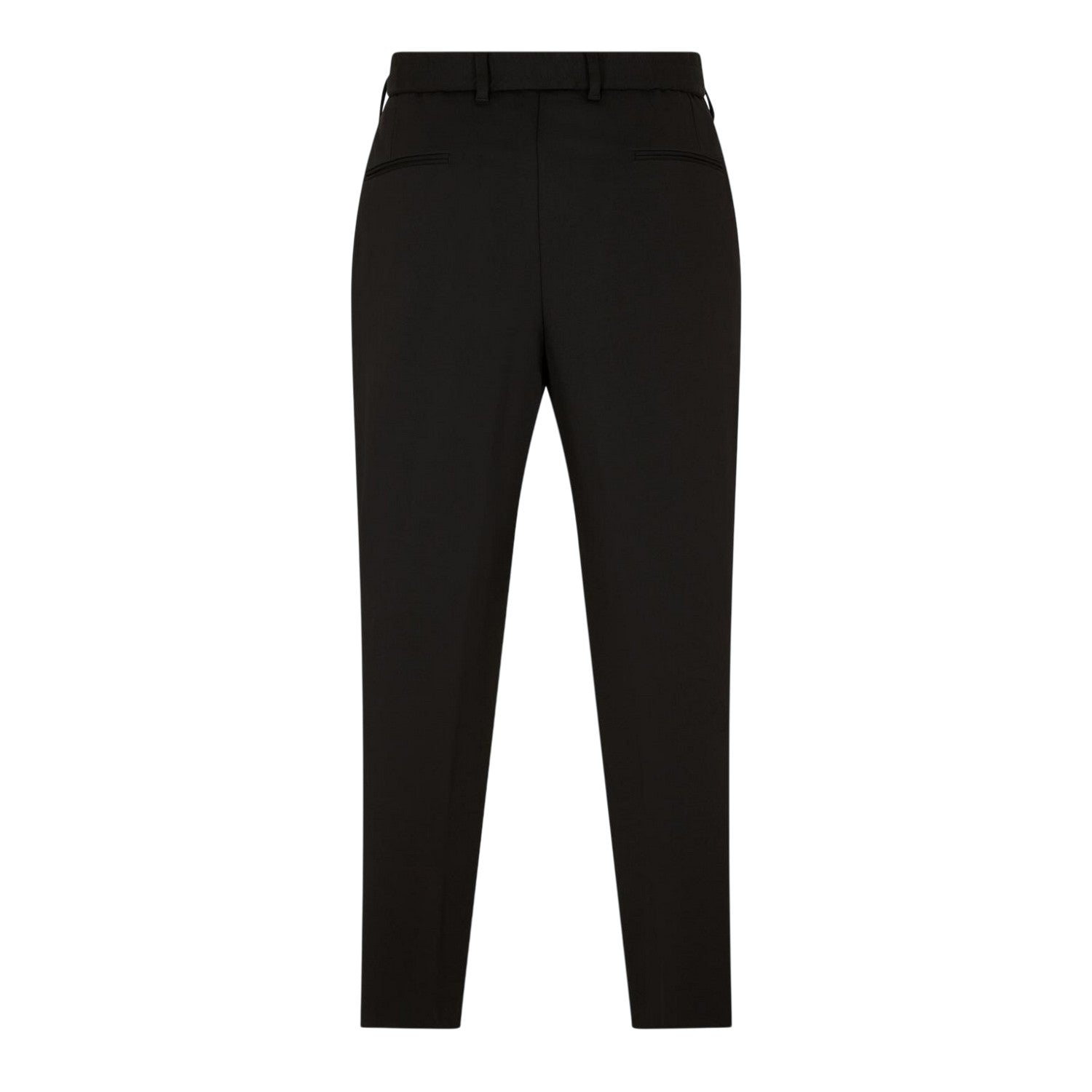 Black - Back - Boss Womens-Ladies Perin Straight Trousers