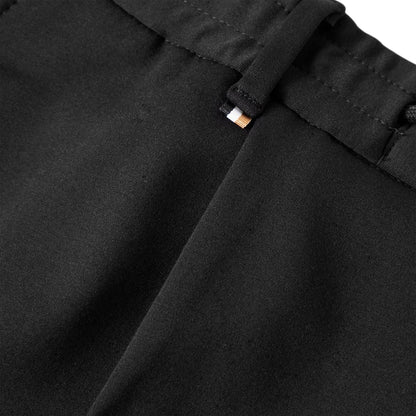 Black - Side - Boss Womens-Ladies Perin Straight Trousers