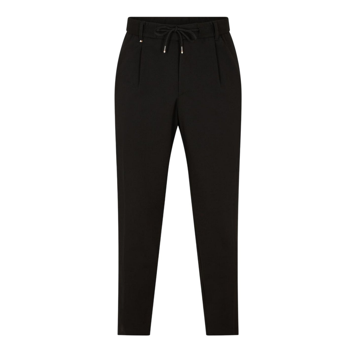 Black - Front - Boss Womens-Ladies Perin Straight Trousers