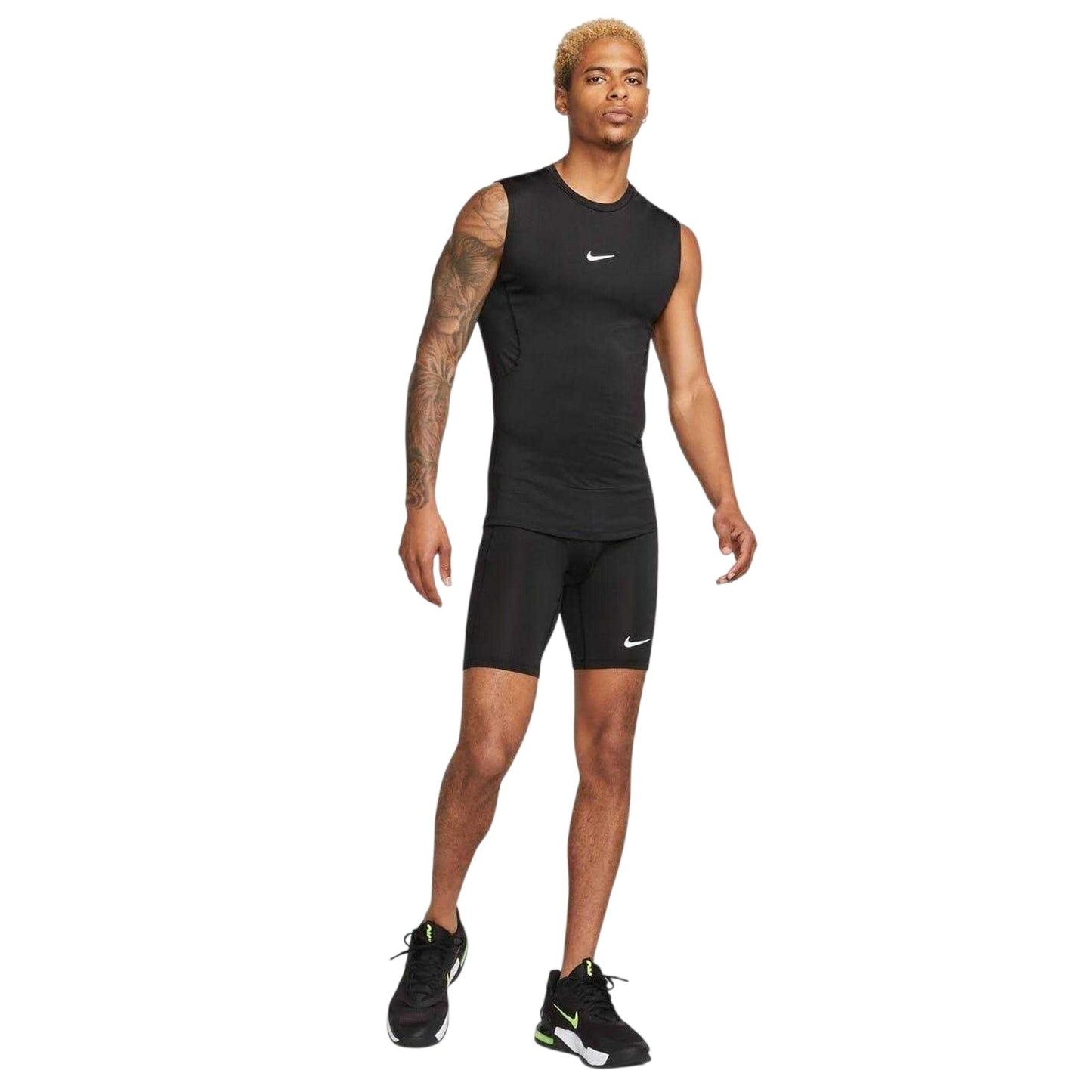 Black - Side - Nike Mens Dri-FIT Tank Top