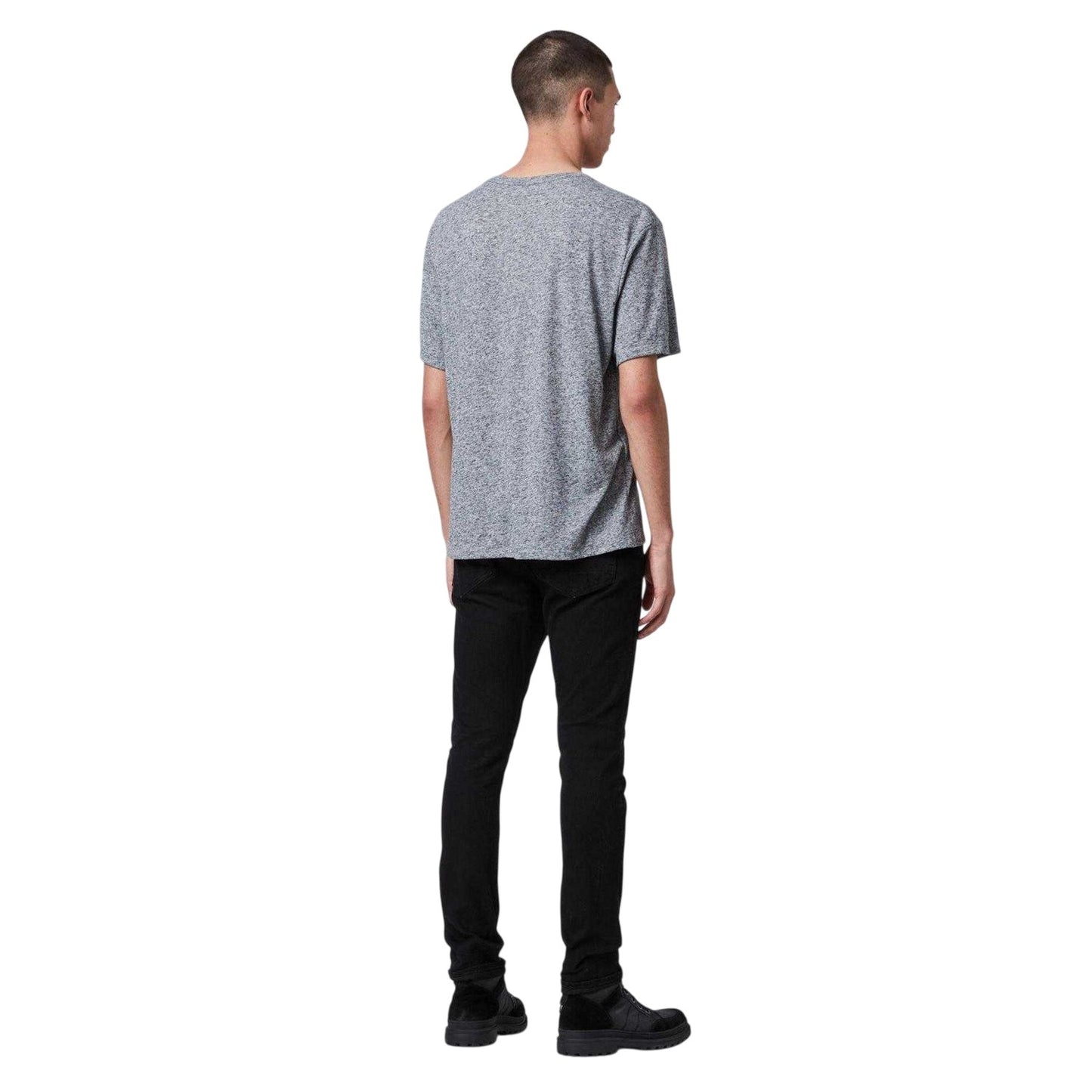 Jet Black - Back - AllSaints Mens Cigarette Skinny Jeans