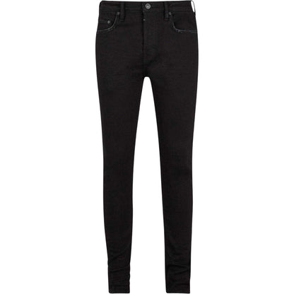 Jet Black - Front - AllSaints Mens Cigarette Skinny Jeans