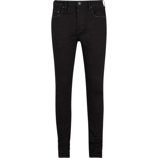 Jet Black - Front - AllSaints Mens Cigarette Skinny Jeans