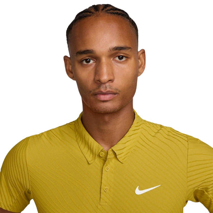 Saffron - Side - Nike Mens Court Slam Pro Polo Shirt