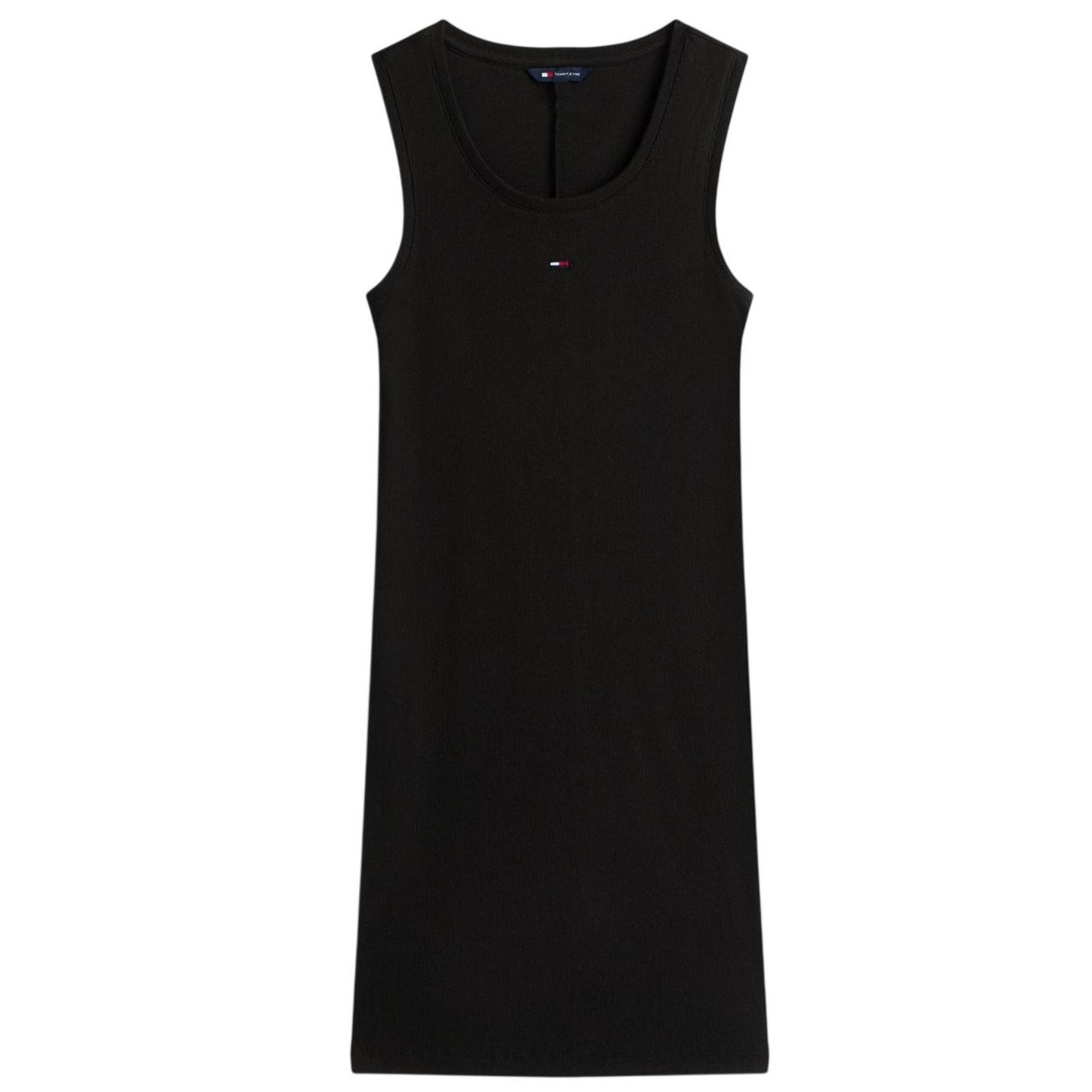 Black - Front - Tommy Jeans Womens-Ladies Essential Ribbed Longline Camisole