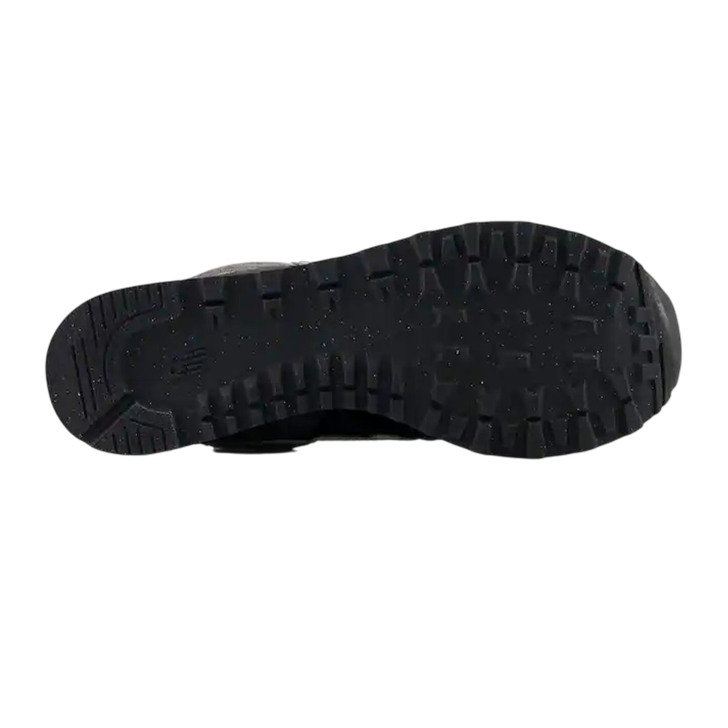 Black-White - Pack Shot - New Balance Womens-Ladies 574 Suede Wedge Trainers