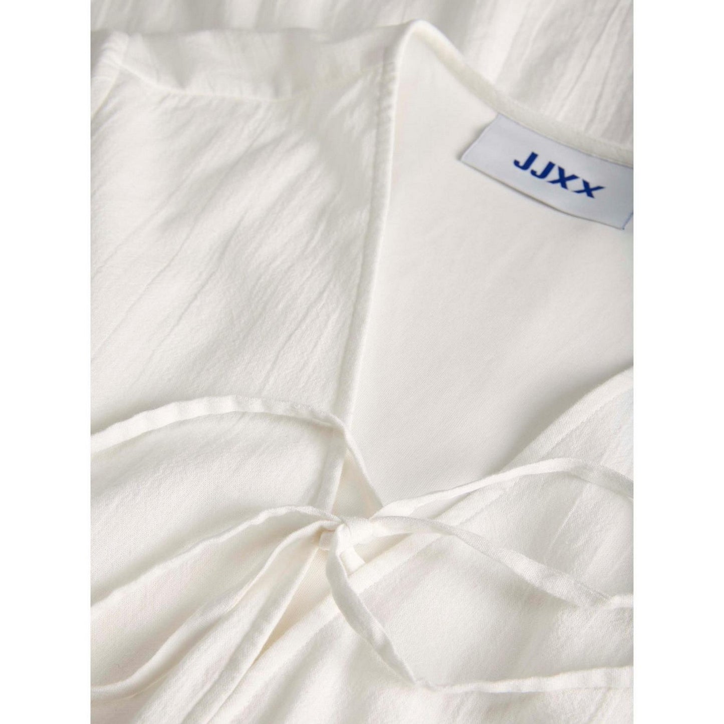 Blanc De Blanc - Side - JJXX Womens-Ladies V Neck Short-Sleeved Mini Dress