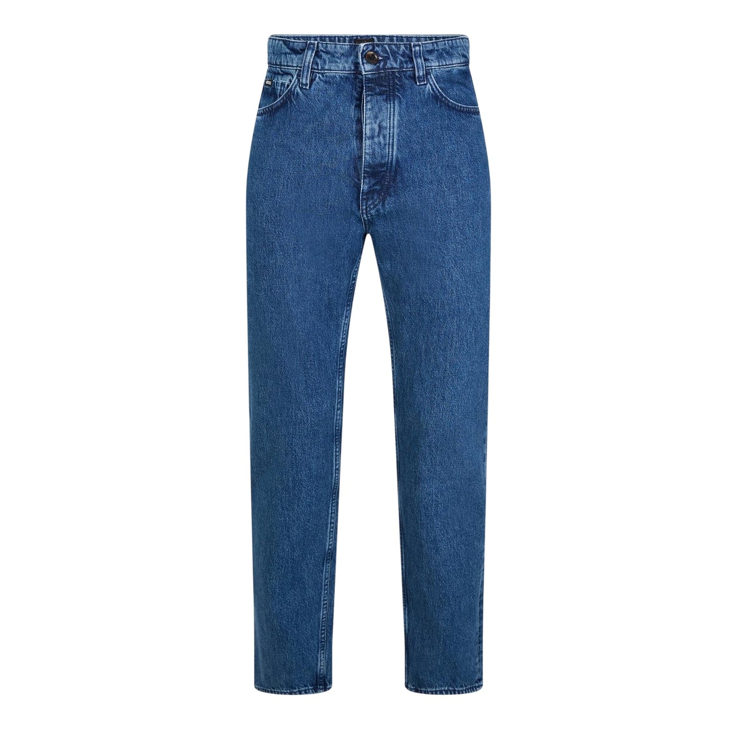 Medium Blue - Front - Boss Mens Akron Denim Jeans