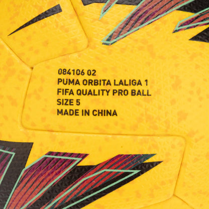 Yellow - Pack Shot - Puma Orbita LaLiga 1 Logo Football