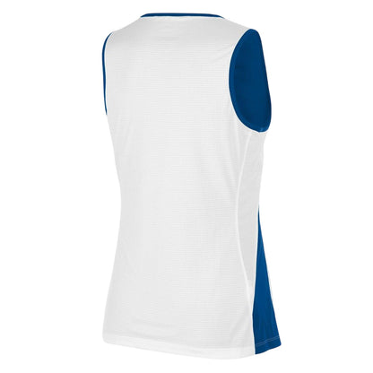 Obsidian Blue-White - Side - Nike Womens-Ladies Reversible Sleeveless Basketball Jersey