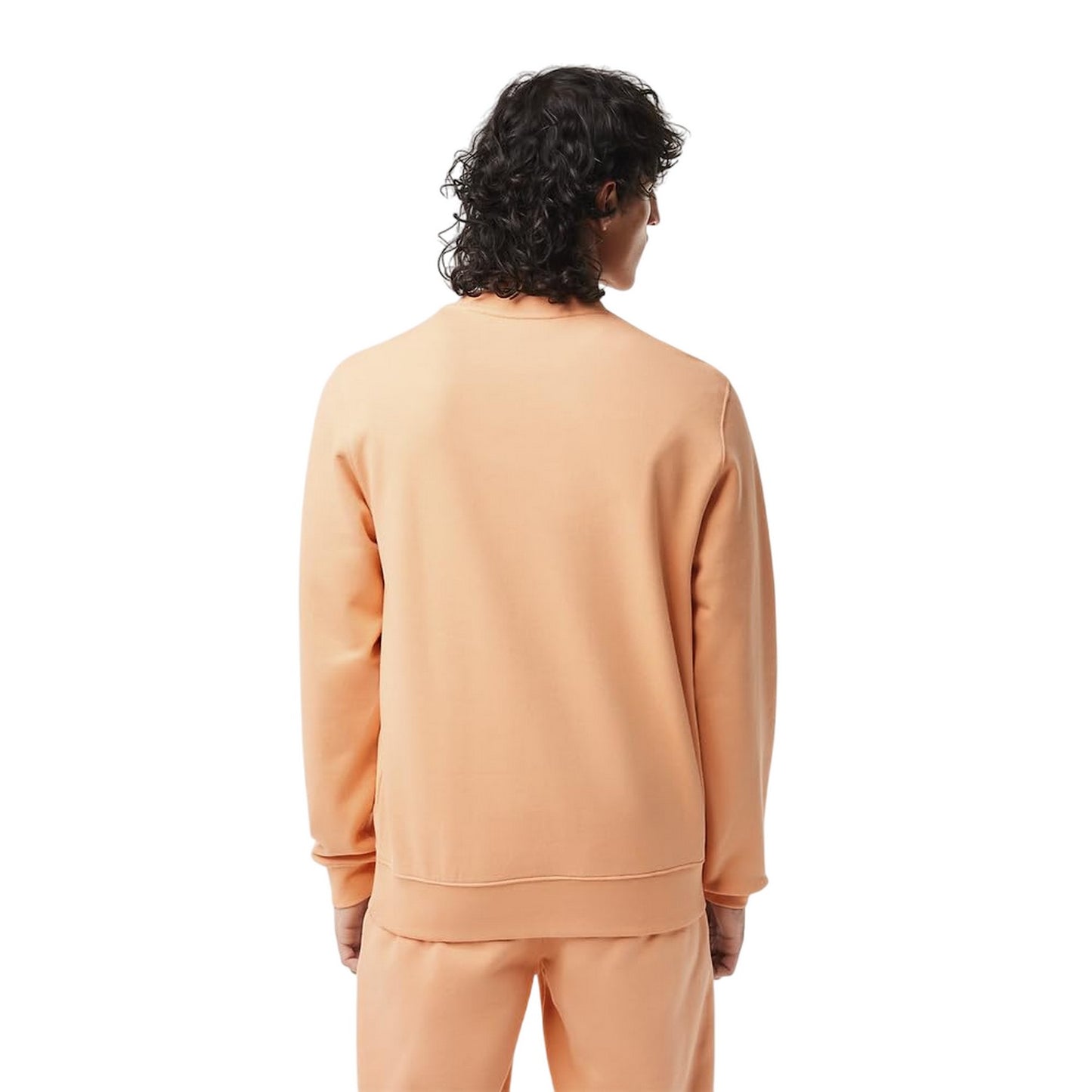 Orange - Back - Lacoste Mens Logo Printed Sweatshirt