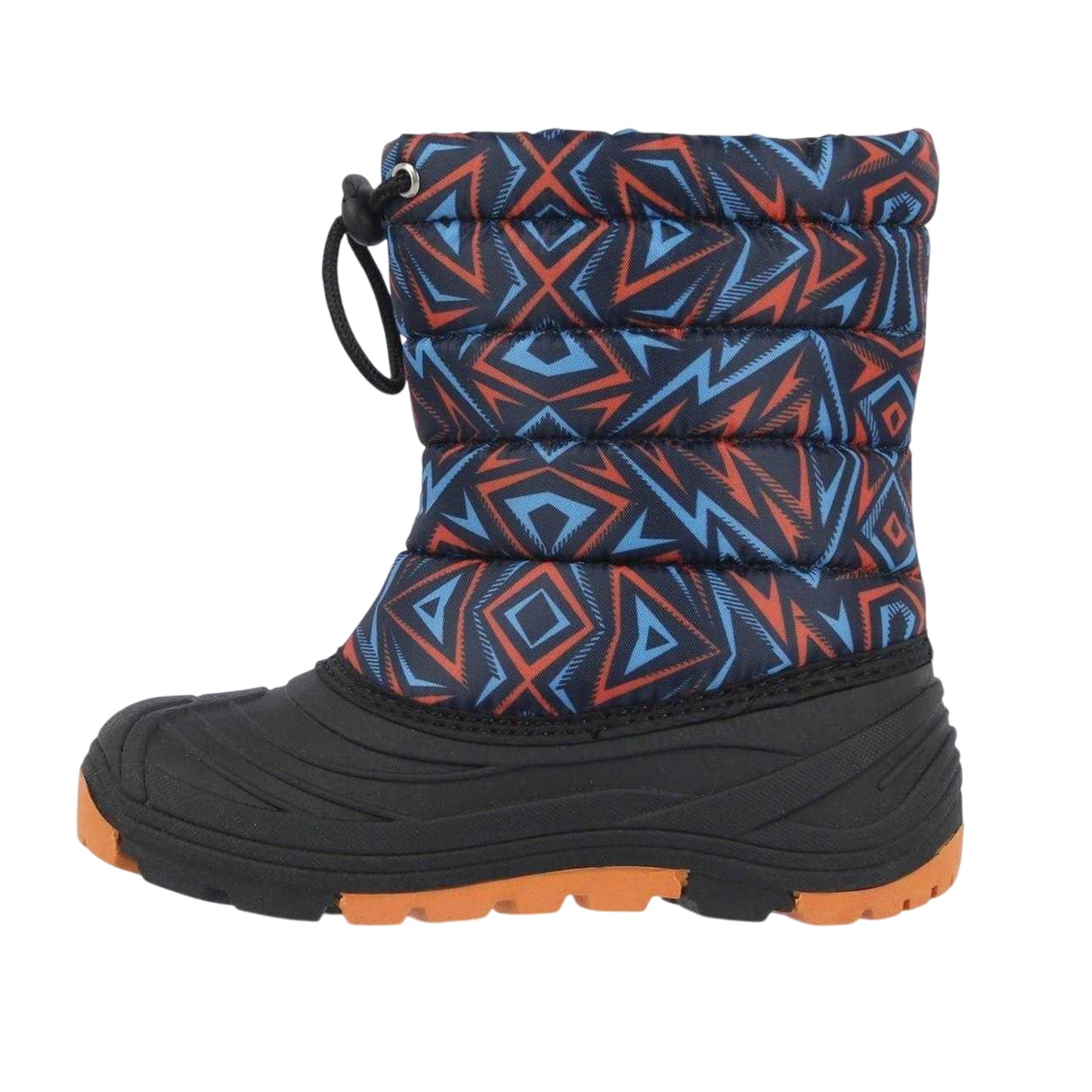 Orange-Blue - Back - Nevica Childrens-Kids Explorer Geometric Winter Boots