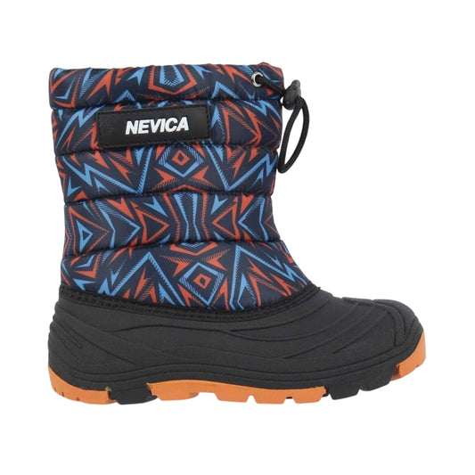 Orange-Blue - Front - Nevica Childrens-Kids Explorer Geometric Winter Boots