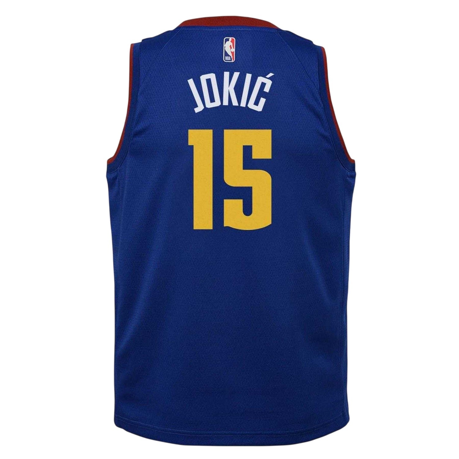 Blue - Back - Denver Nuggets Childrens-Kids Nikola Jokic Dri-FIT Basketball Jersey
