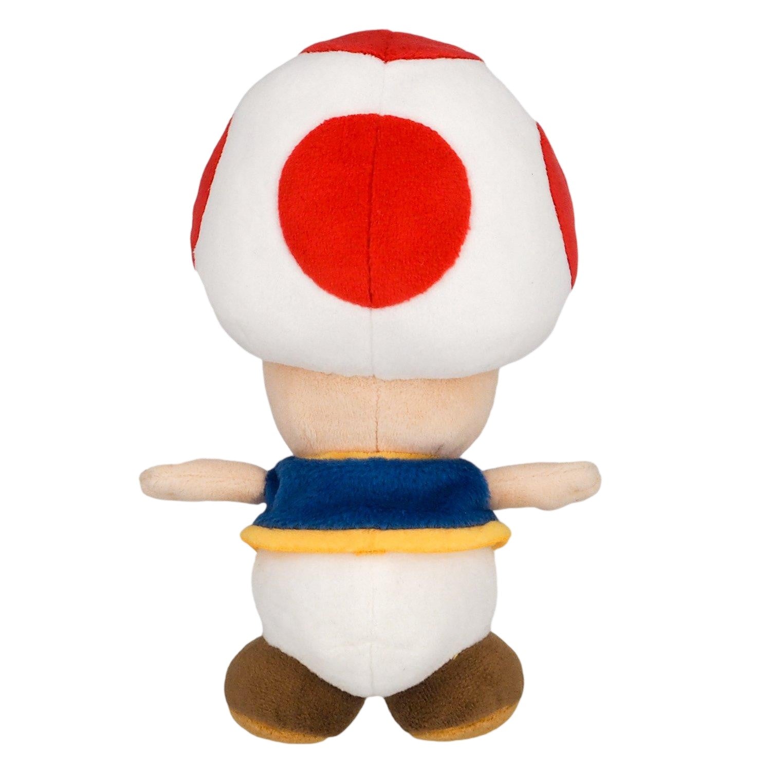 White-Red - Back - Super Mario Toad Plush Toy